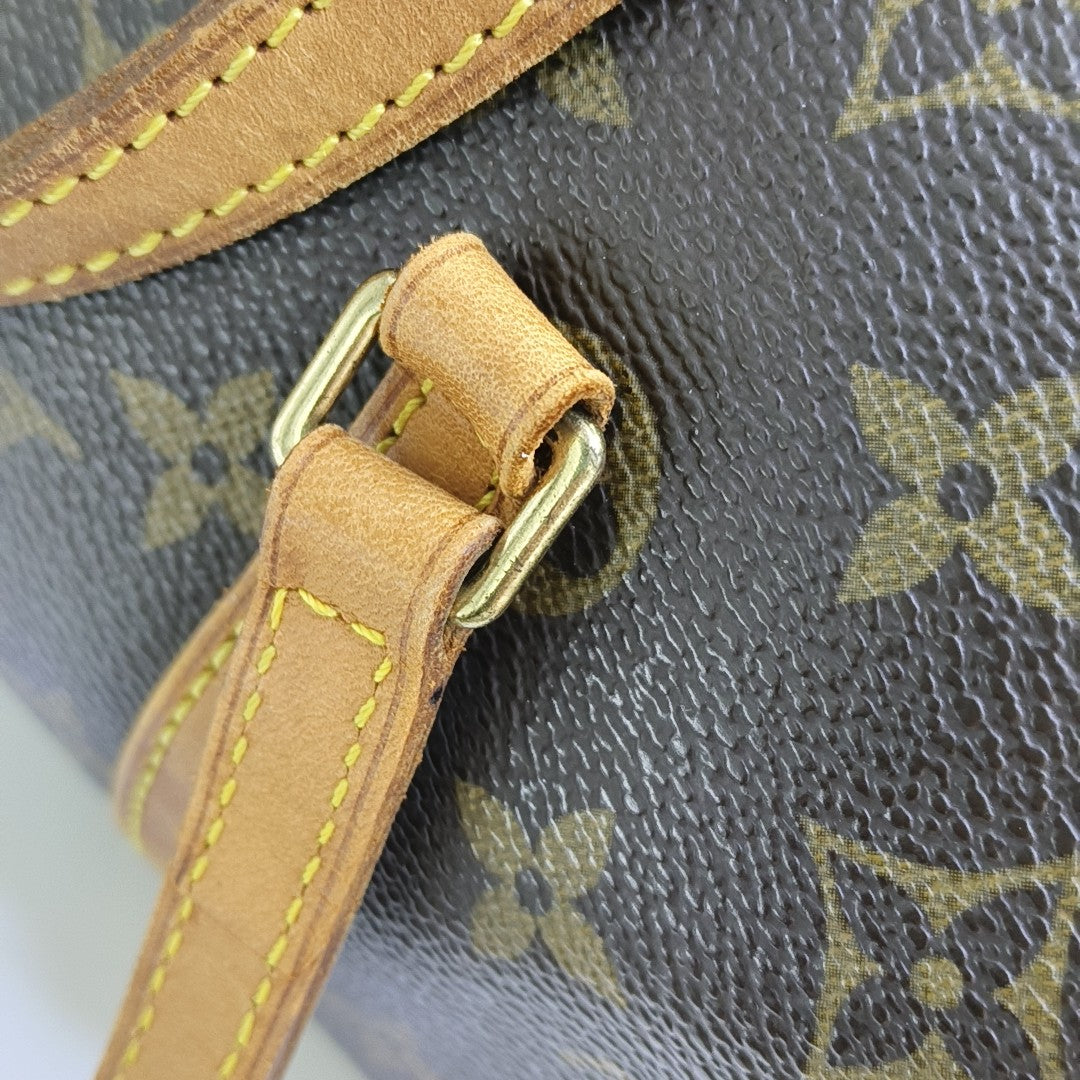 PAPILLON MM Monogram Coated Canvas Brown