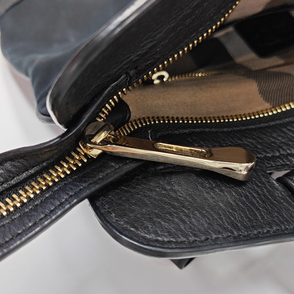Canvas Top Handle Bag Black