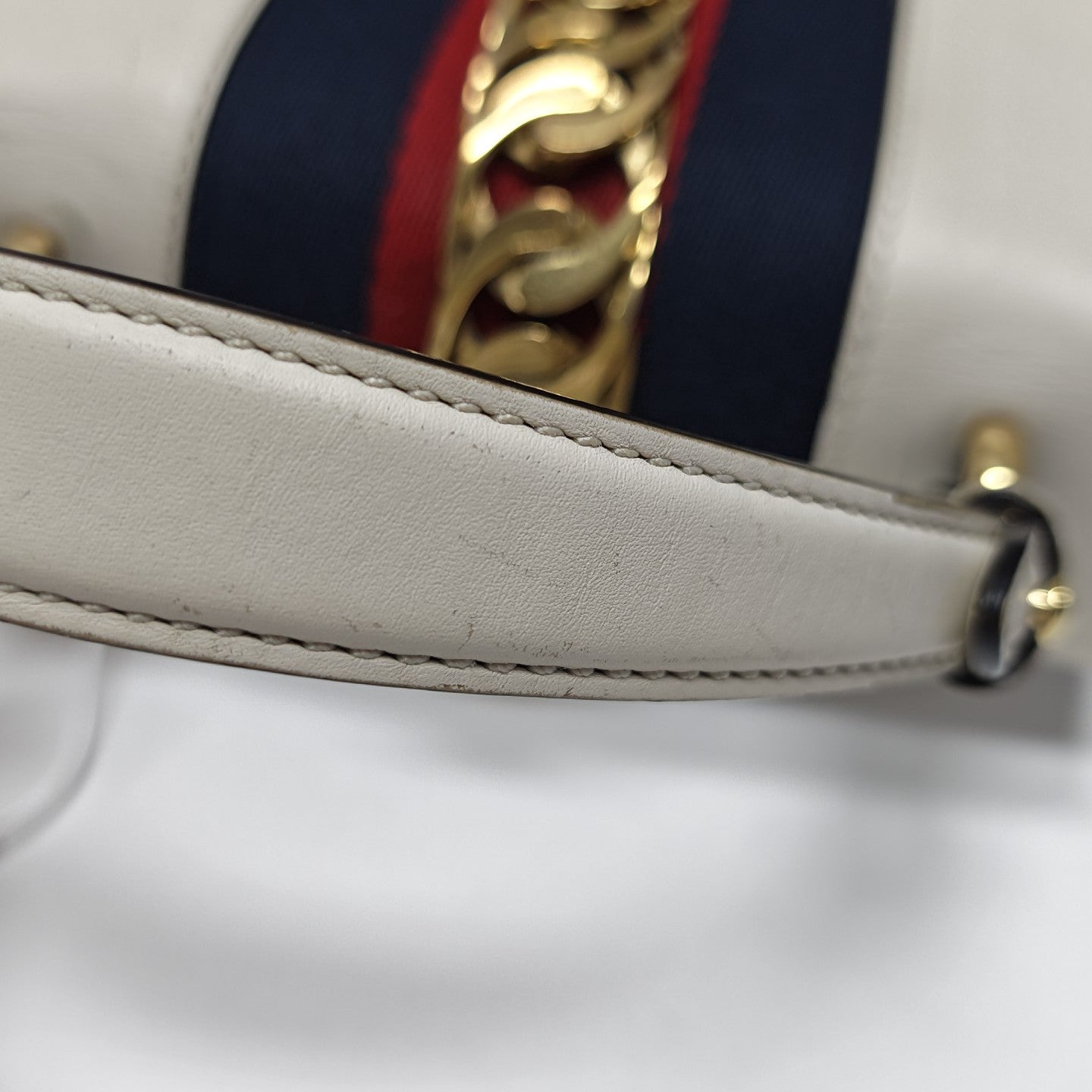 Sylvie Mini Calfskin White