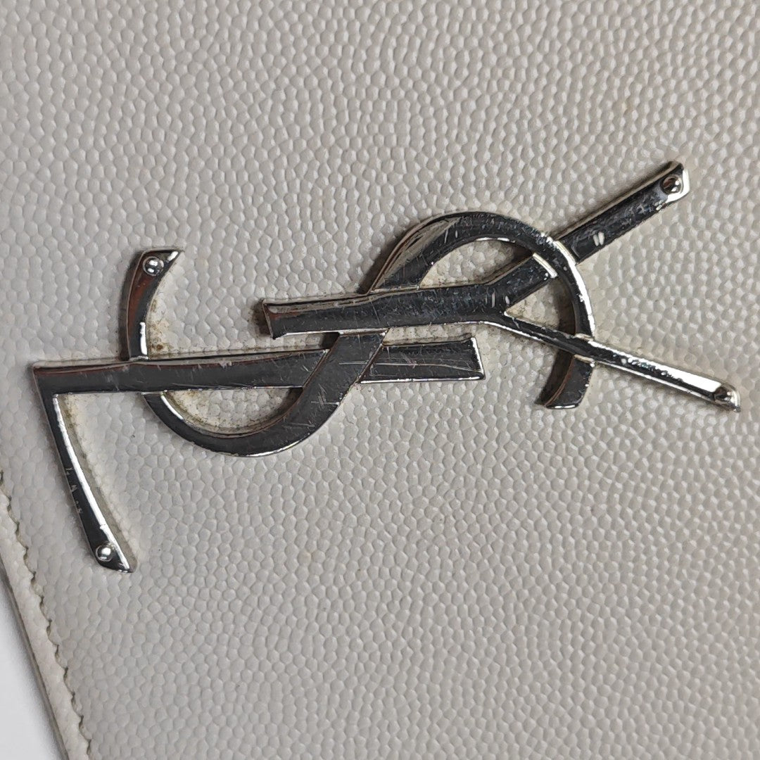 KATE Medium Calfskin White