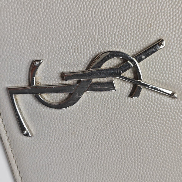 KATE Medium Calfskin White