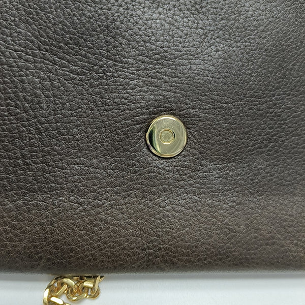 Calfskin Top Handle Bag Brown