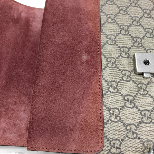 Dionysus Mini Monogram Coated Canvas Beige