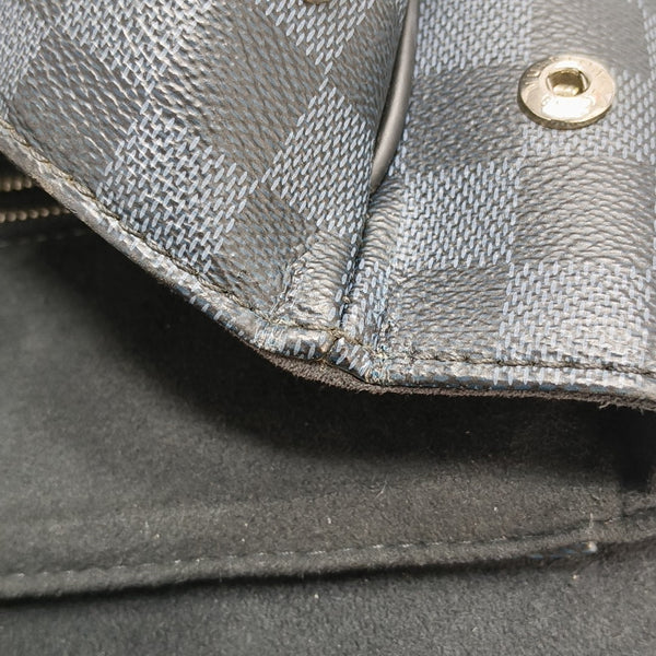 Damier Coated Canvas Backpack Blue