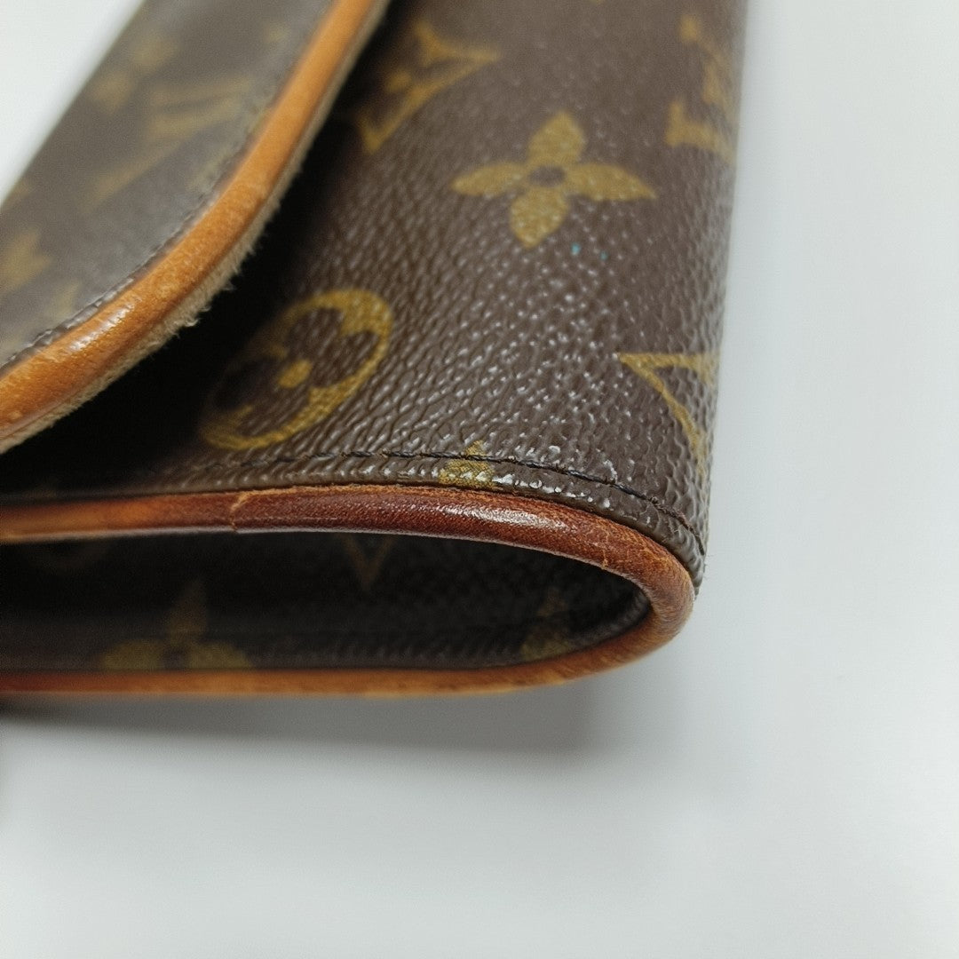 TWIN PM Monogram Coated Canvas Brown