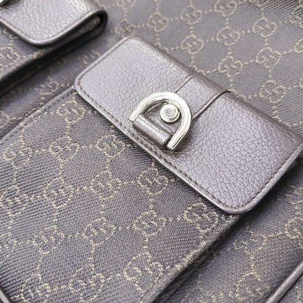 Monogram Canvas Top Handle Bag Brown