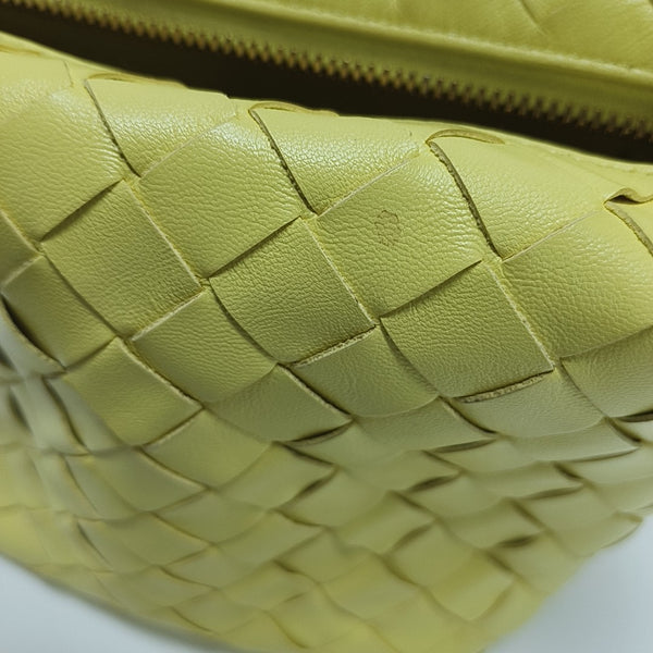 Lambskin Top Handle Bag Yellow