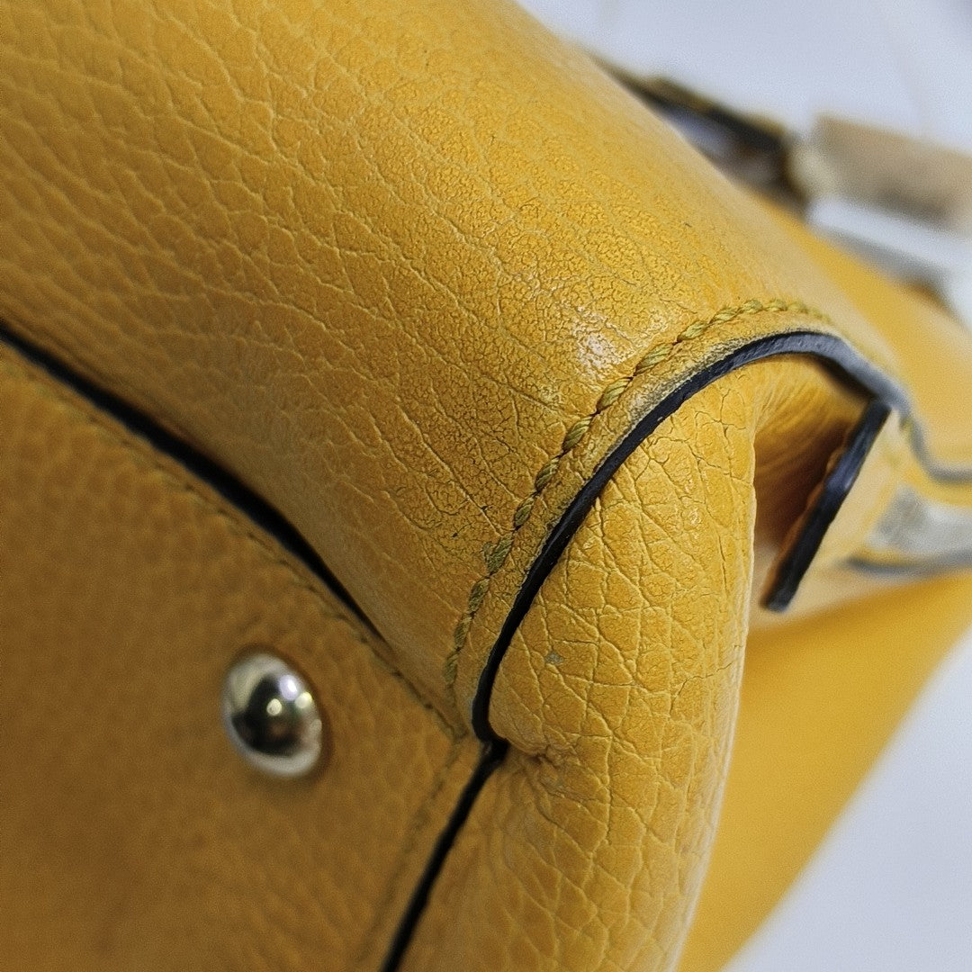 Calfskin Tote Bag Yellow