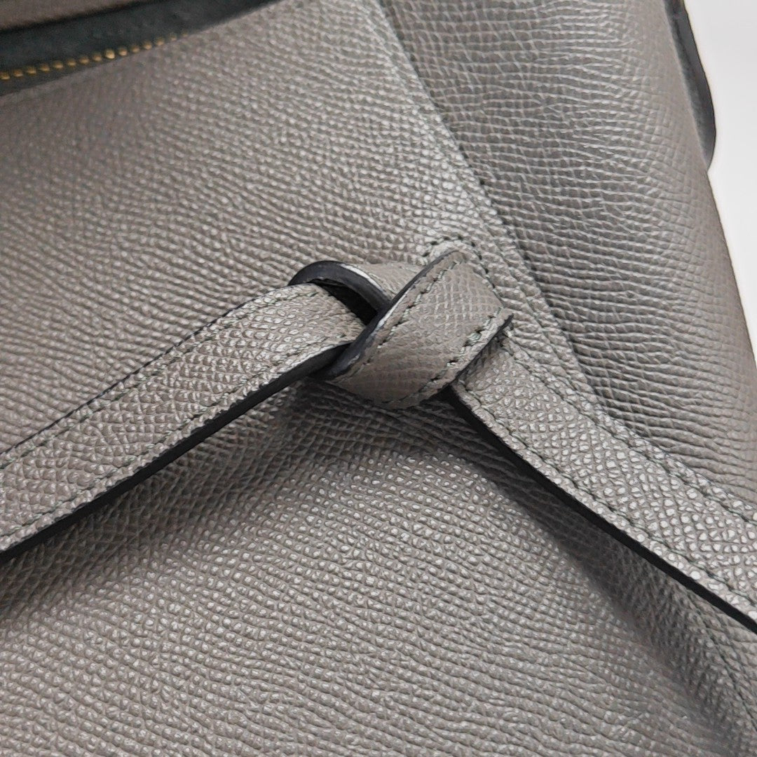 BELT Micro Calfskin Gray