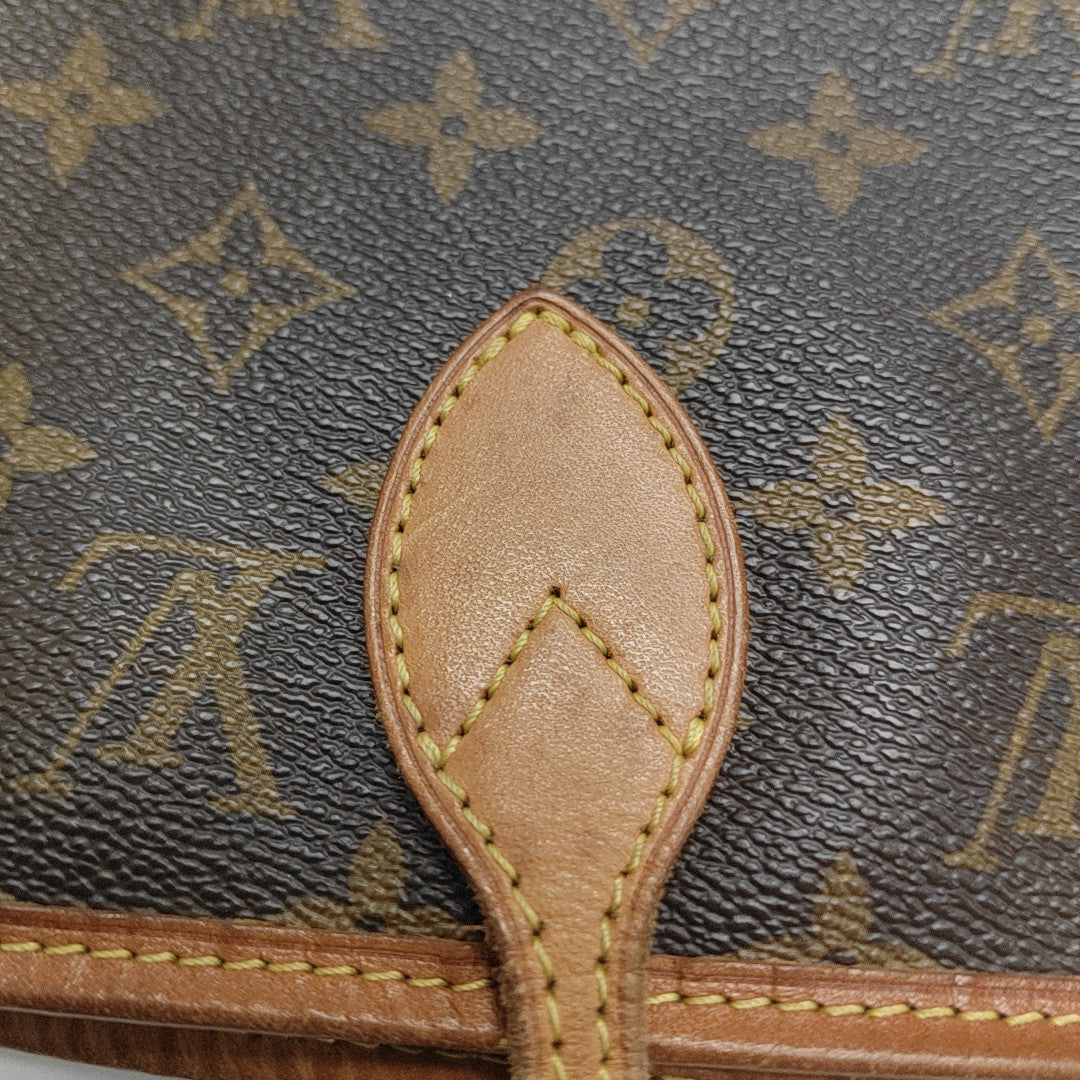 NEVERFULL MM Monogram Coated Canvas Brown