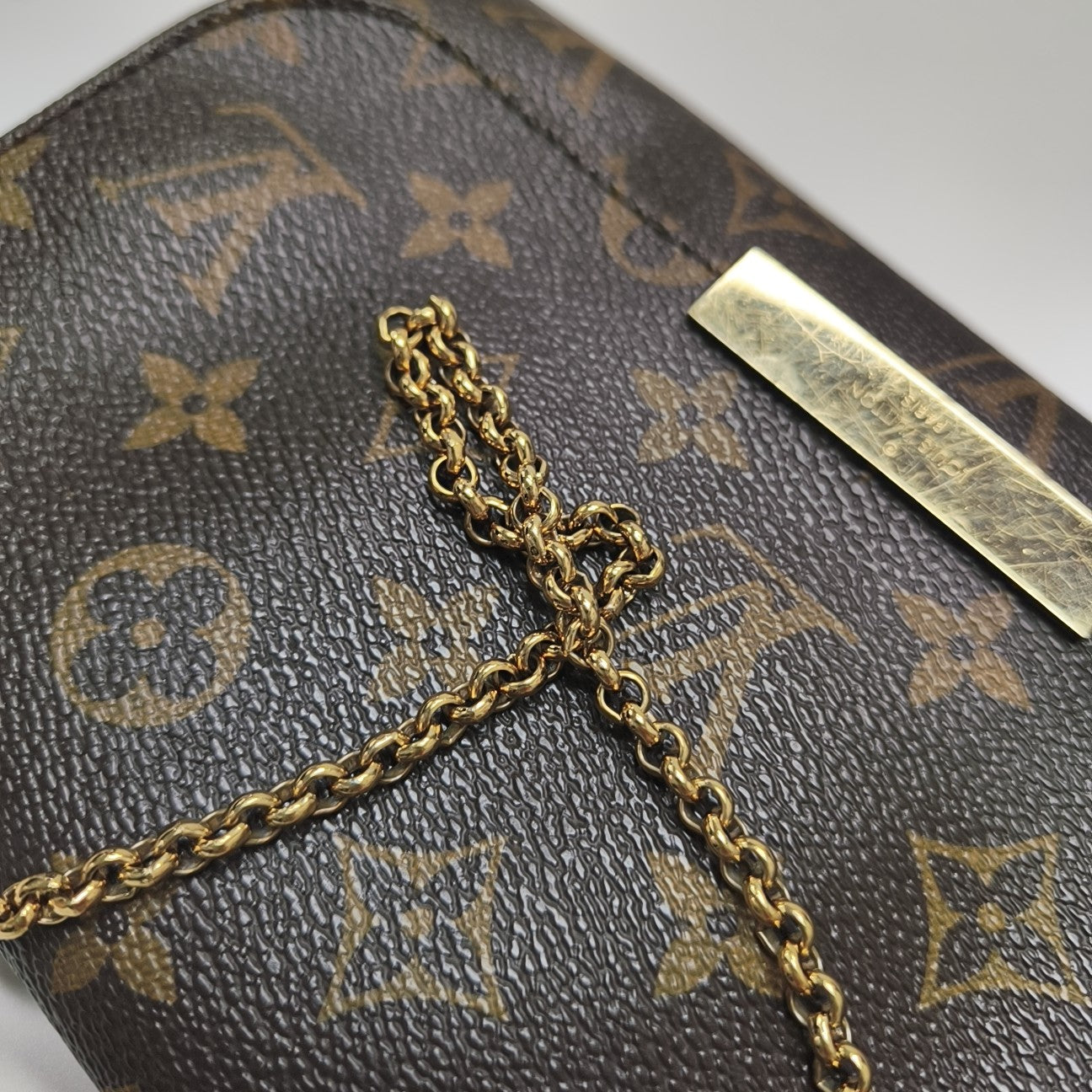 FAVORITE PM Monogram Coated Canvas Brown