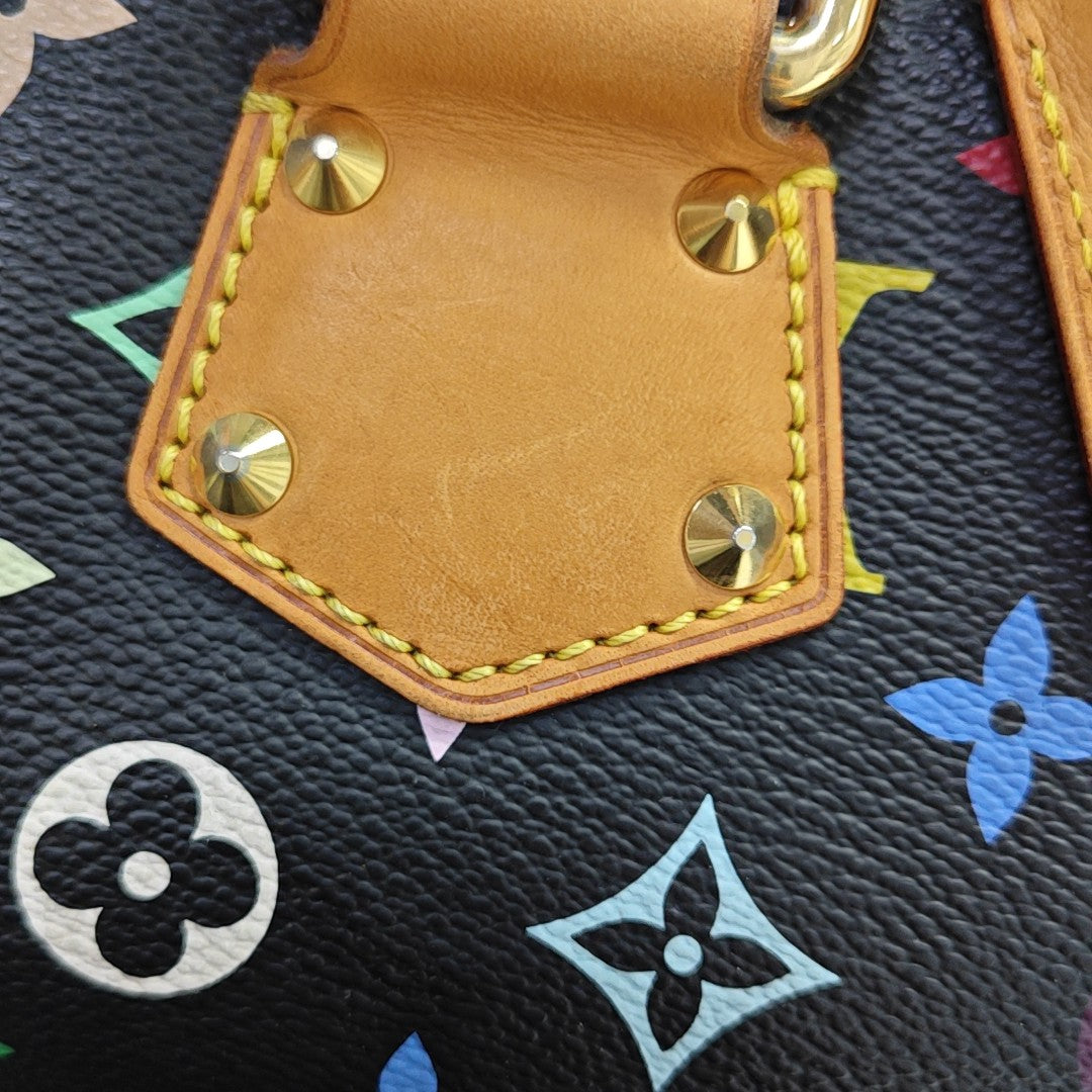 LV × TM SPEEDY 30 Monogram Coated Canvas Black