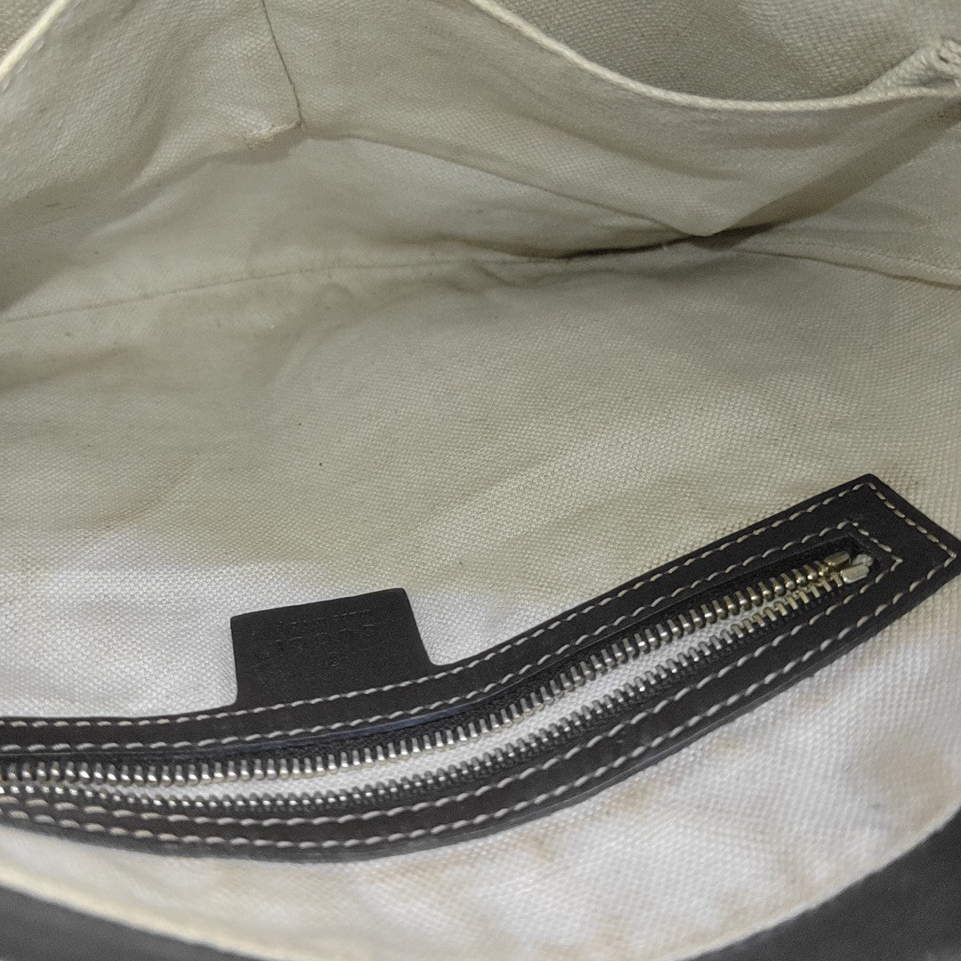 Monogram Canvas Shoulder Bag Beige
