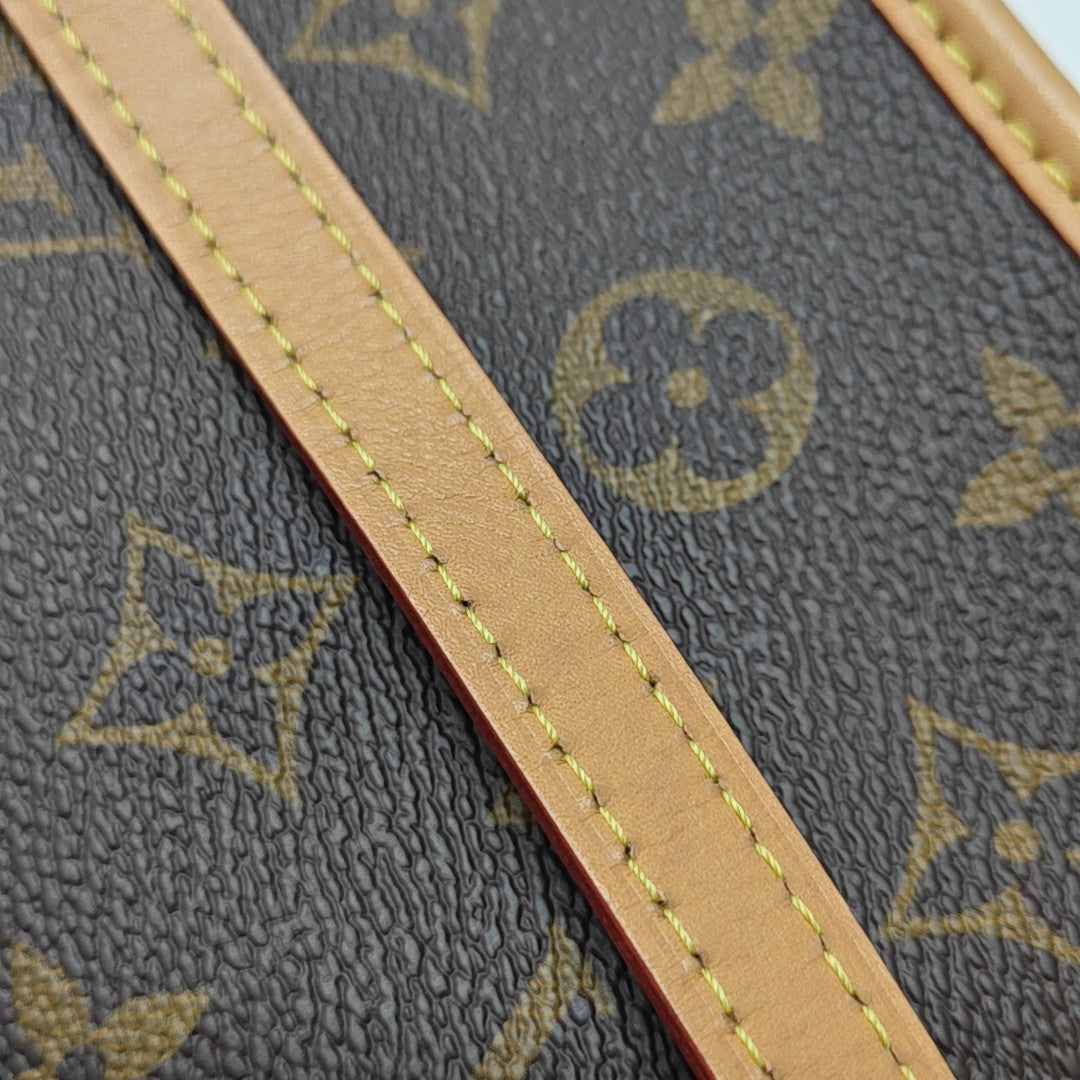 DIANE Nano Monogram Coated Canvas Brown