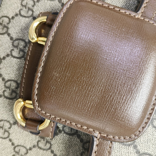 Horsebit 1955 Mini Coated Canvas Beige