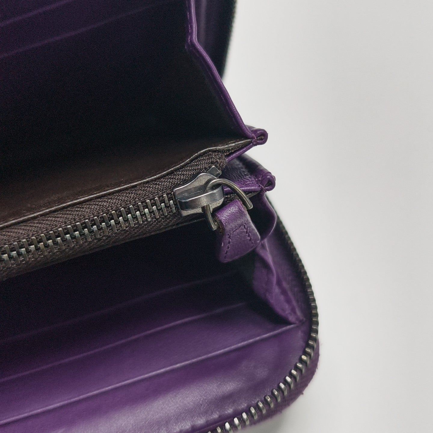 Calfskin Wallet Purple