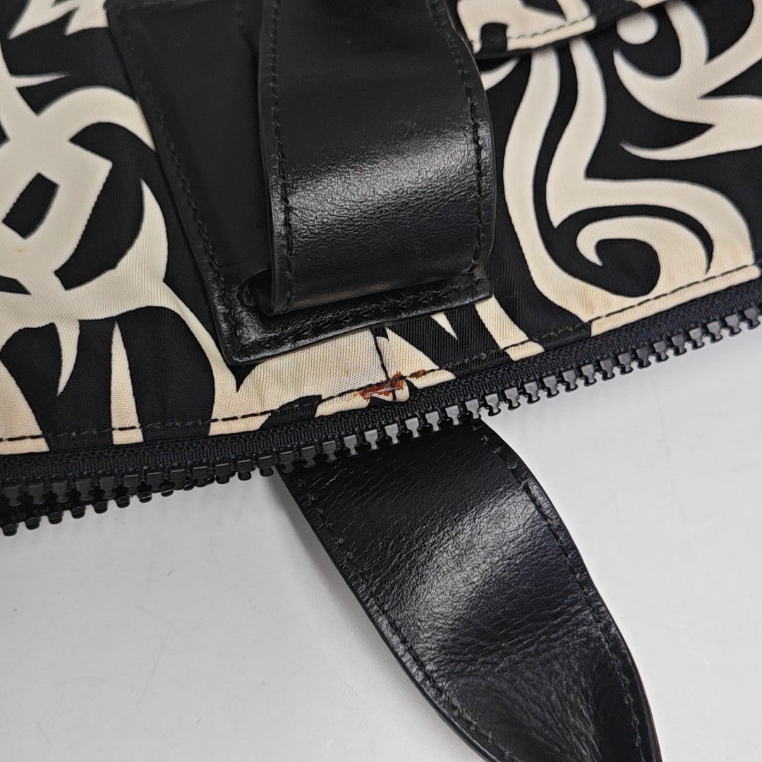 Fabric Shoulder Bag Black