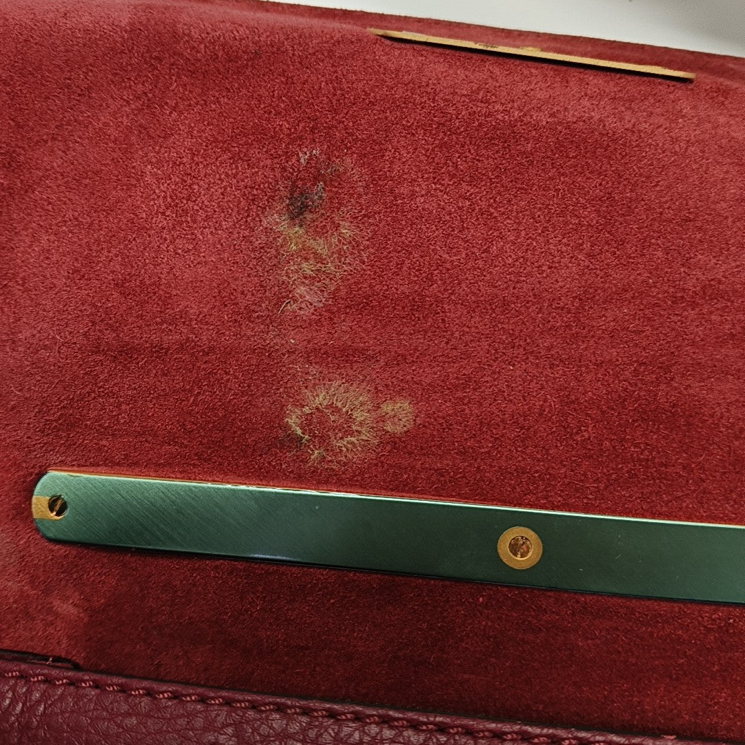 Calfskin Crossbody Bag Red