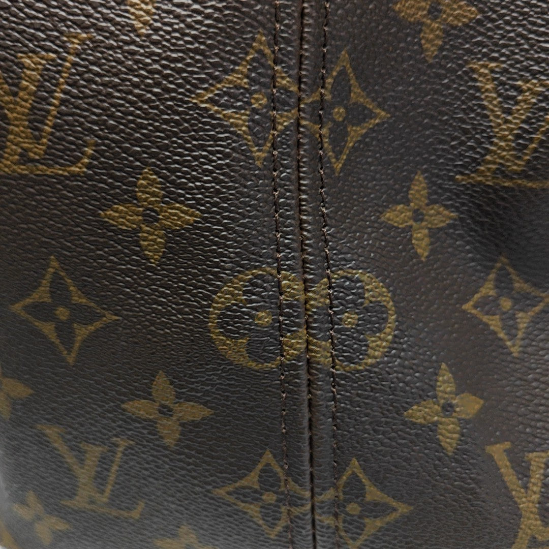 NEVERFULL GM Monogram Coated Canvas Brown