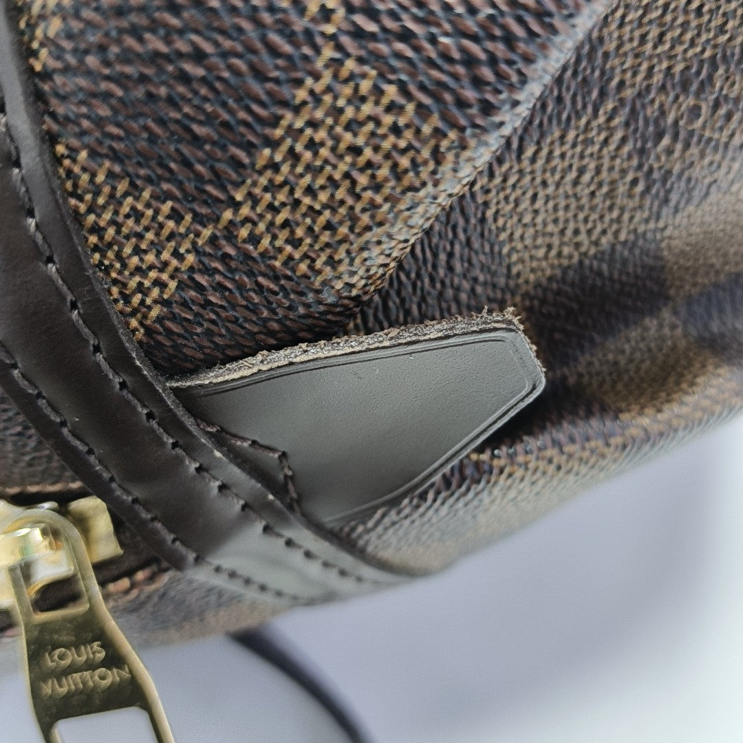 RIVINGTON Damier Ebene Coated Canvas Brown