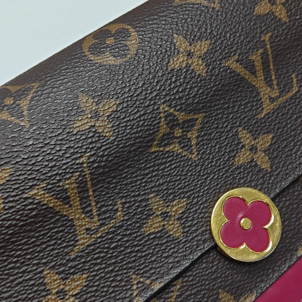 FLORE Monogram Coated Canvas Brown