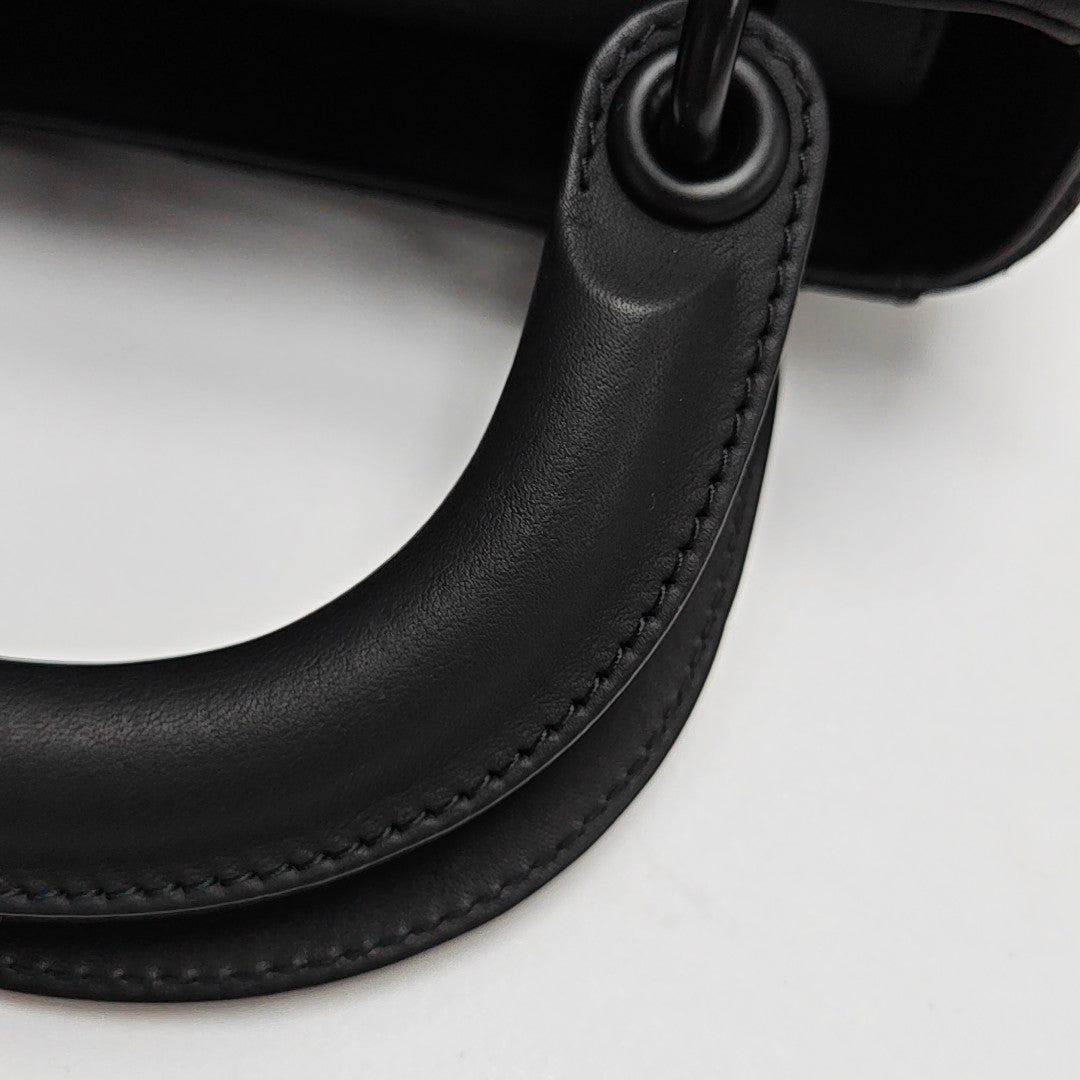 Lady Dior Mini Cannage Calfskin Black
