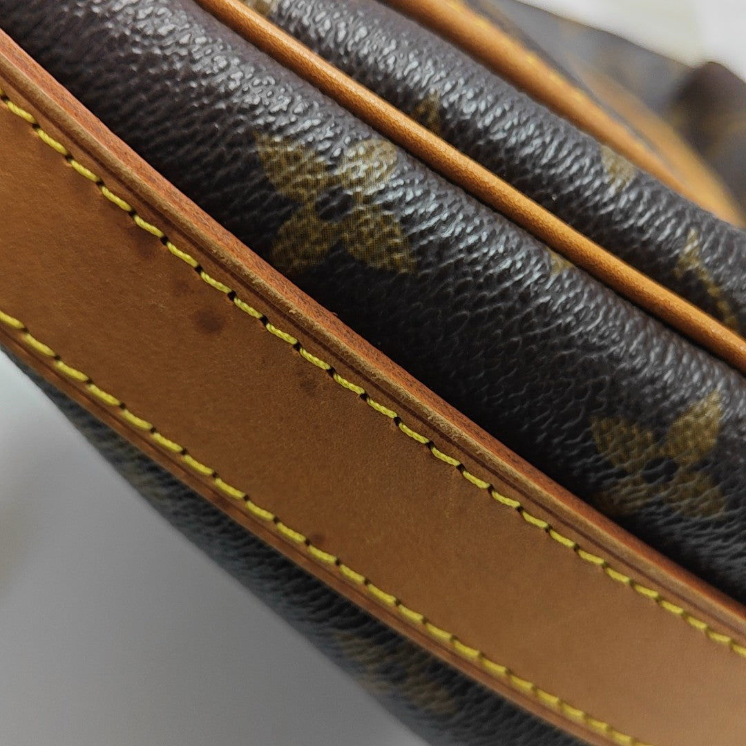 TULUM PM Monogram Coated Canvas Brown