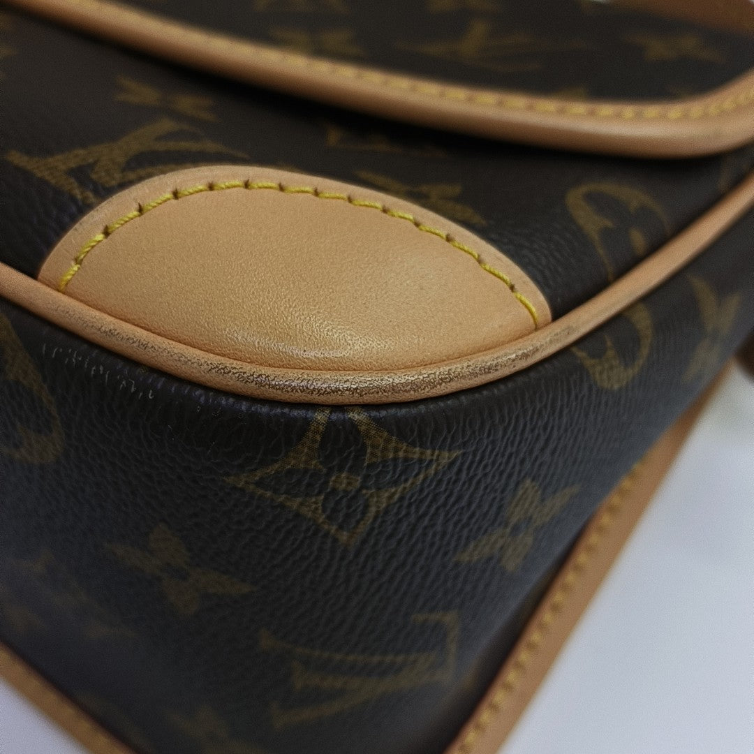 DIANE Monogram Coated Canvas Brown