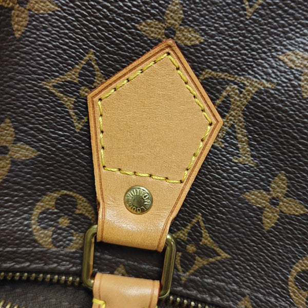 SPEEDY 30 Monogram Coated Canvas Brown
