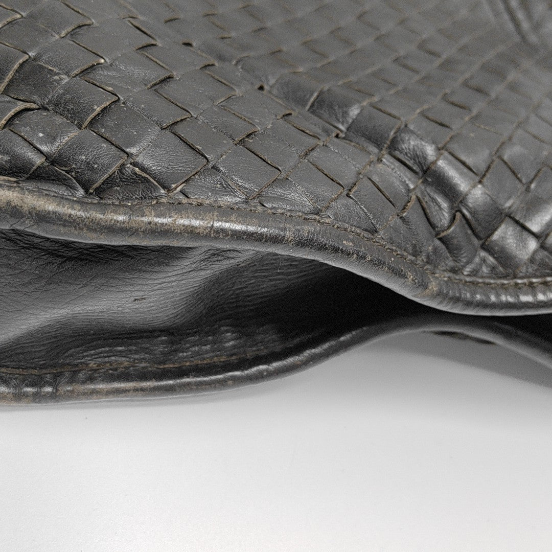 Lambskin Top Handle Bag Brown