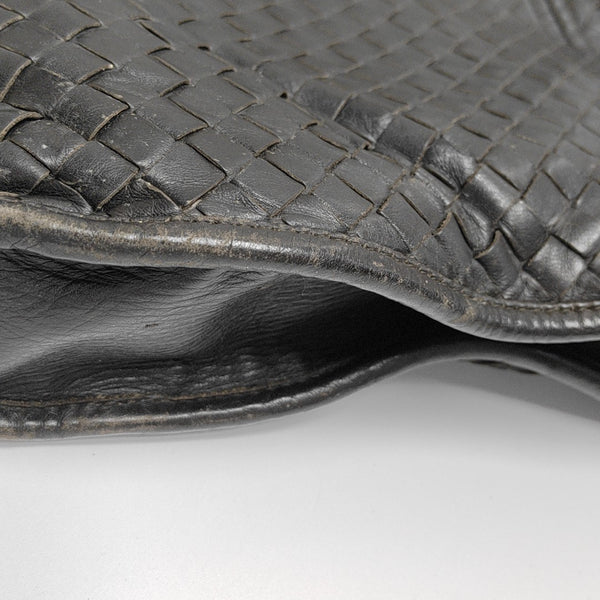 Lambskin Top Handle Bag Brown
