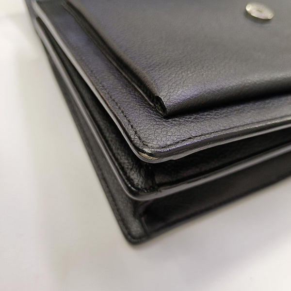 SUNSET Medium Calfskin Black