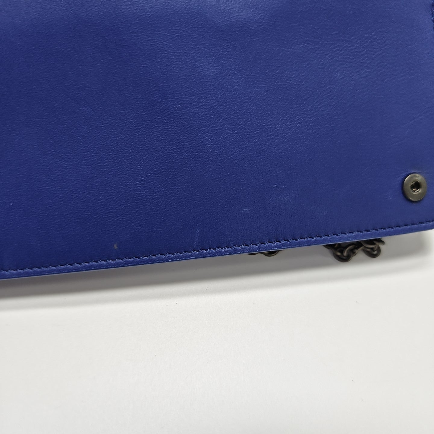 Lambskin Shoulder Bag Blue
