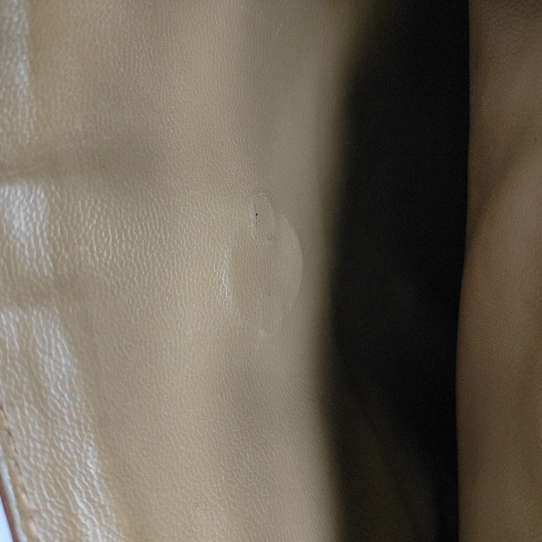 Coated Canvas Top Handle Bag Brown