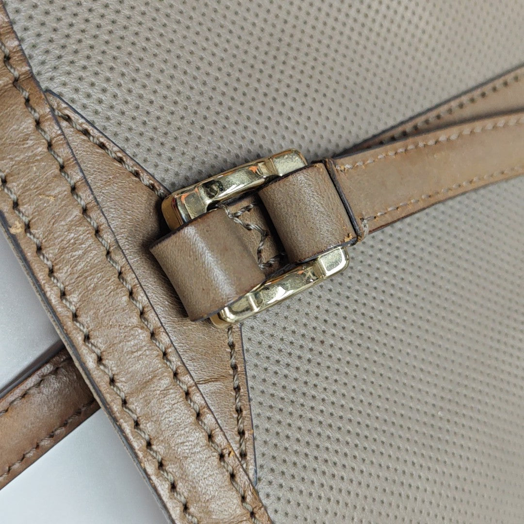 Calfskin Top Handle Bag Gray