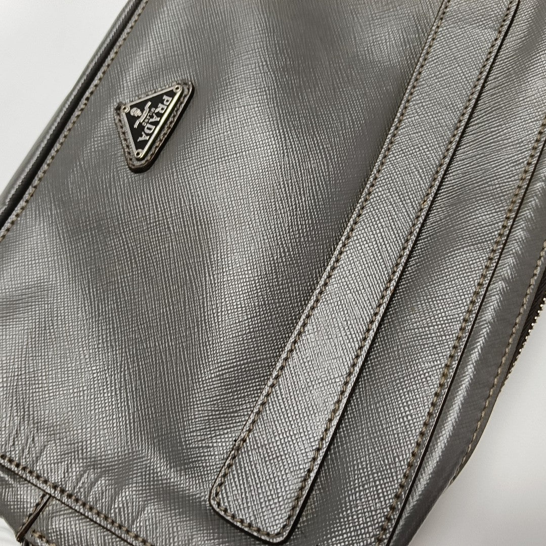 Calfskin Clutch Gray