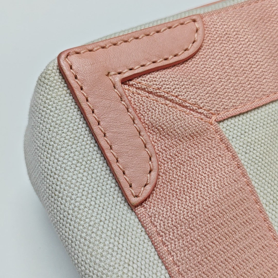 Navy Mini Canvas Beige