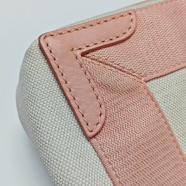 Navy Mini Canvas Beige