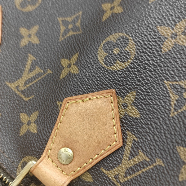 SPEEDY 25 Monogram Coated Canvas Brown