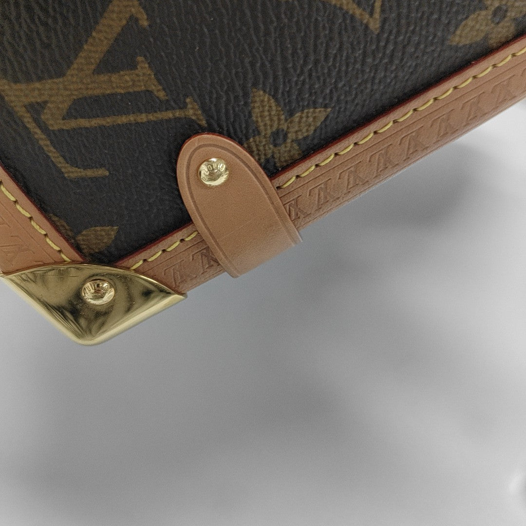 SIDE TRUNK MM Monogram Coated Canvas Brown