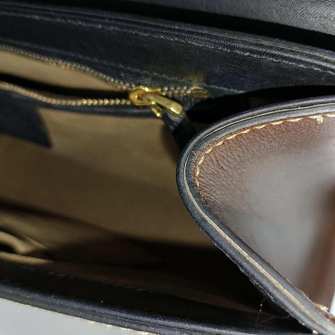 Authenticated pre-owned  Padlock Medium Monogram Coated Canvas Beige - Shoulder Bag at Looply
