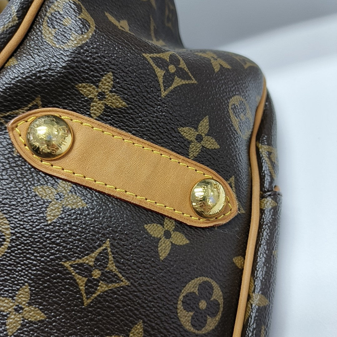 GALLIERA Monogram Coated Canvas Brown