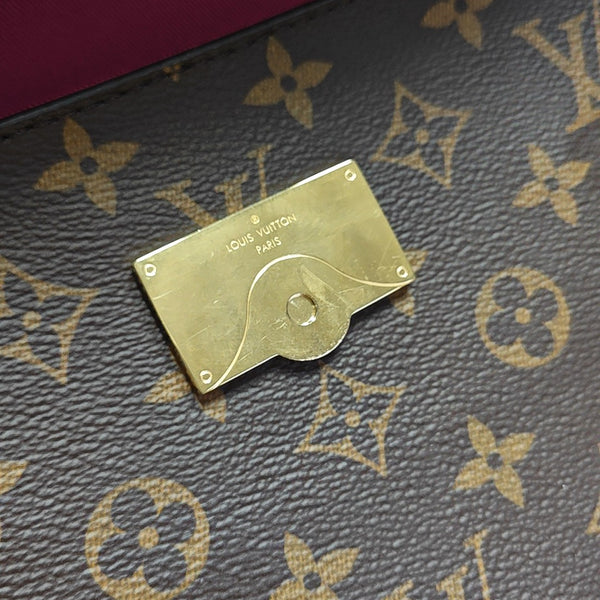 CLUNY PM Monogram Coated Canvas Brown