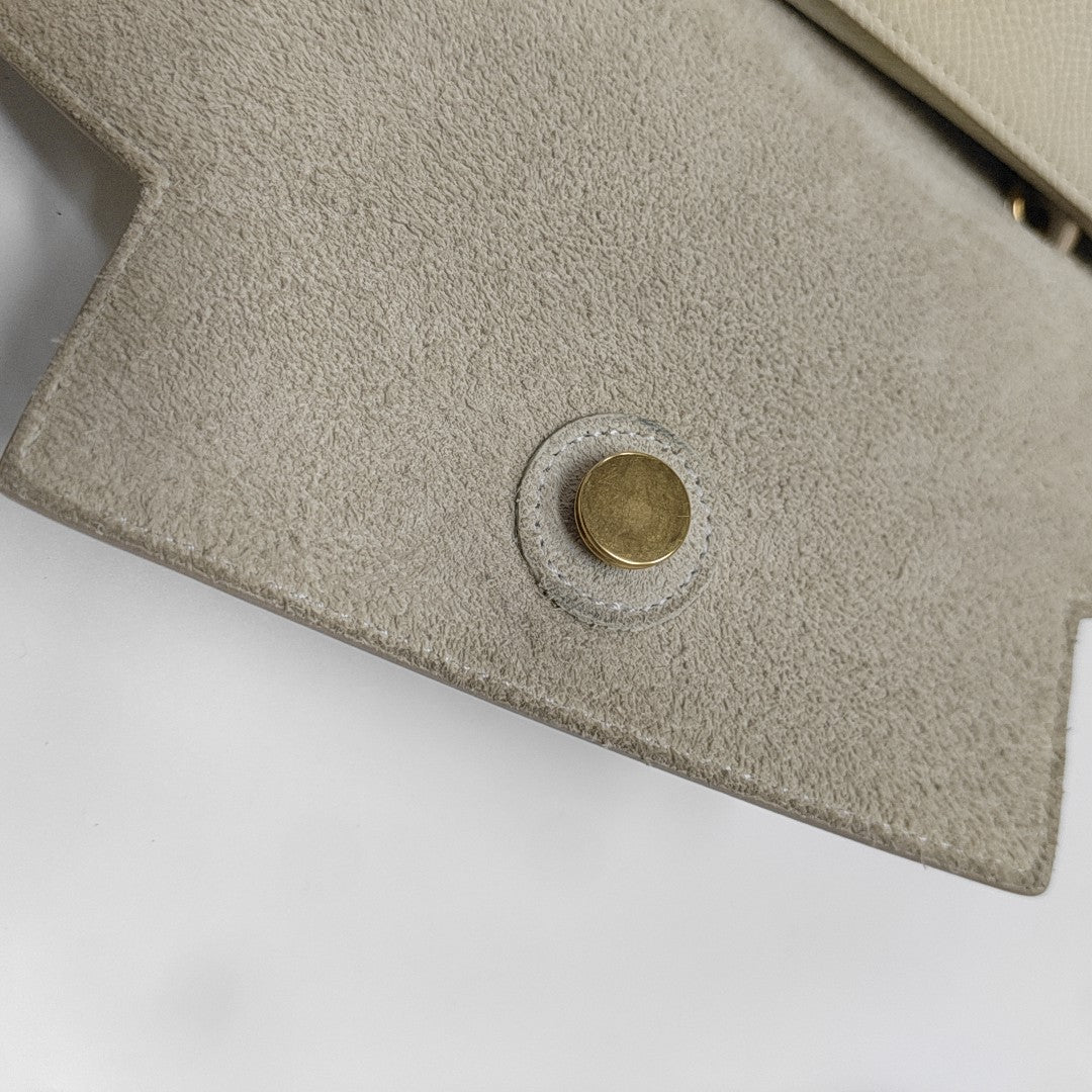 BELT Micro Calfskin White