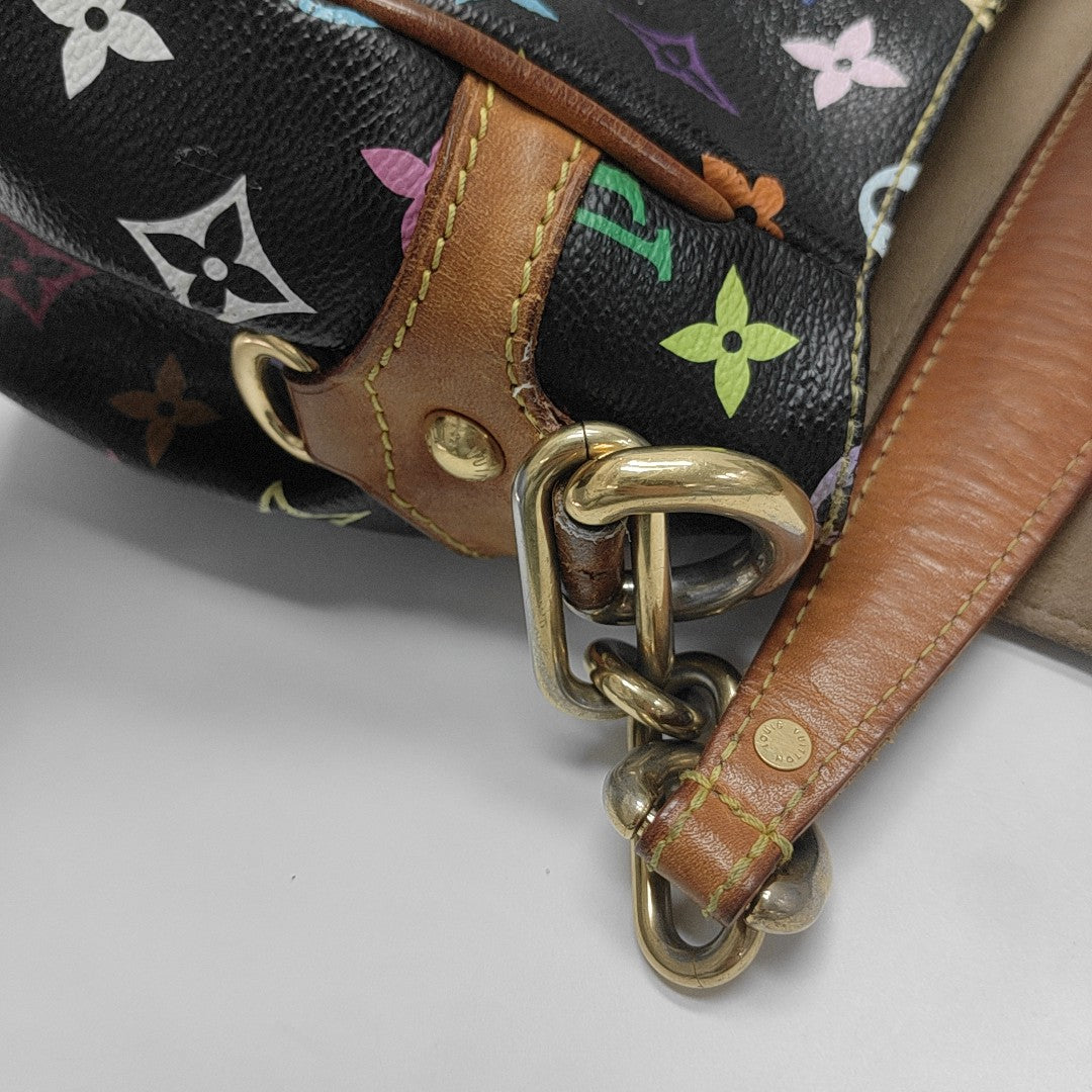 LV × TM BEVERLY MM Monogram Coated Canvas Black