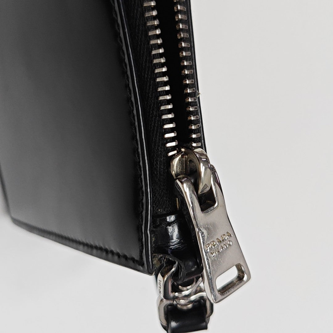 Calfskin Top Handle Bag Mini Black