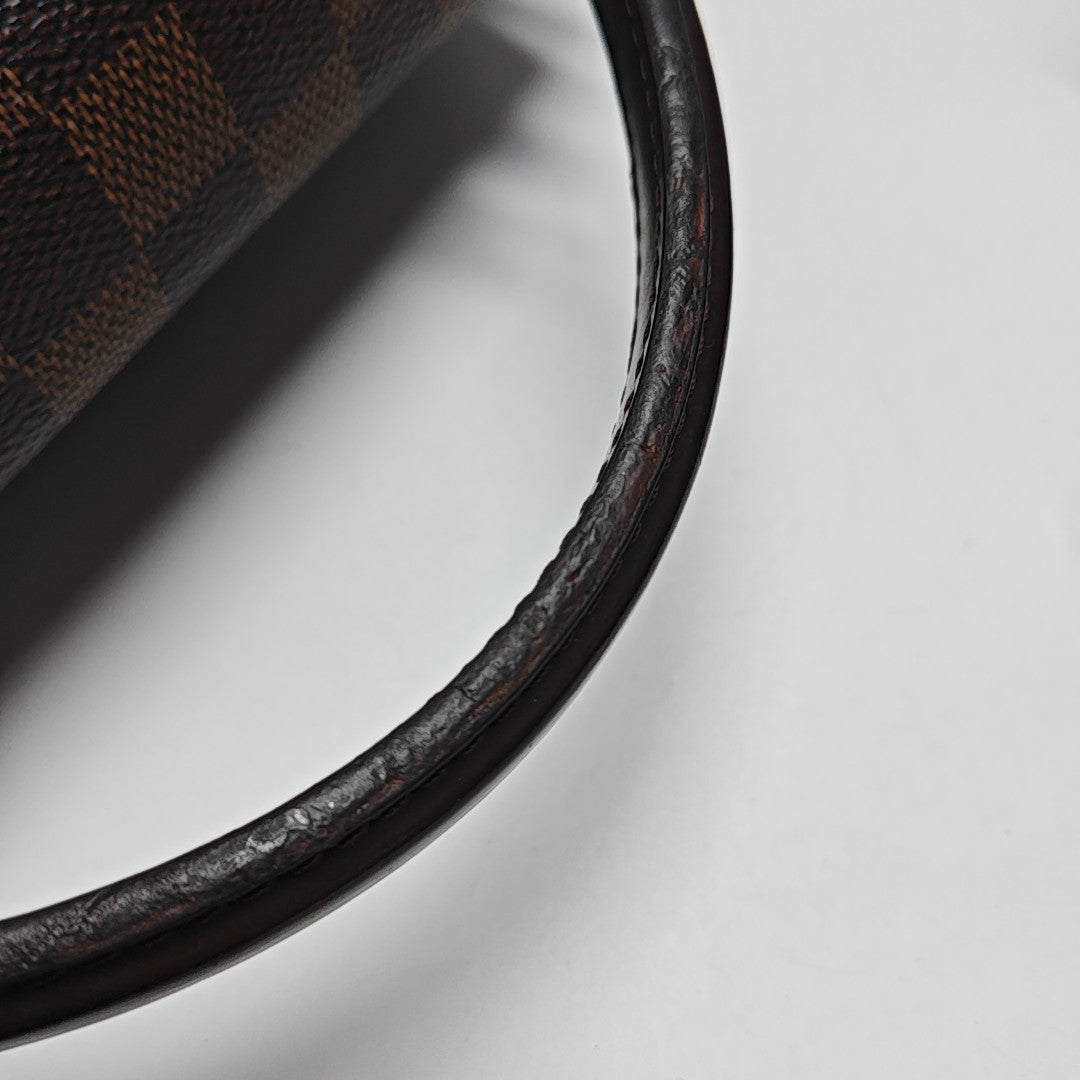 CROISETTE Damier Ebene Coated Canvas Brown
