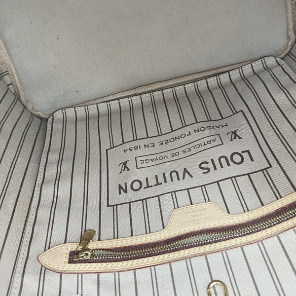 NEVERFULL MM Monogram Coated Canvas Brown