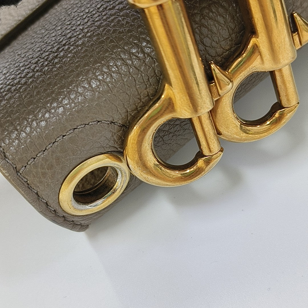 SANGLE Small Calfskin Gray