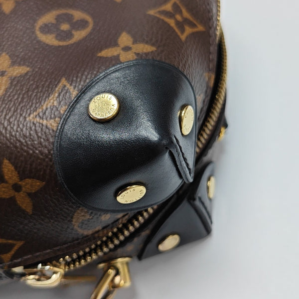 PETITE MALLE Monogram Coated Canvas Brown